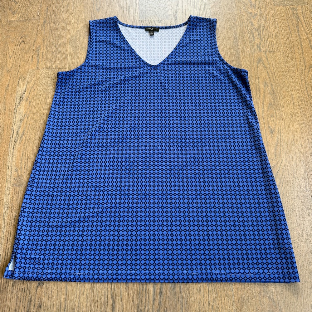 Talbots V-Neck Sleeveless Top